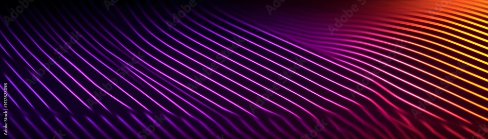 Poster abstract design with vibrant, diagonal lines.