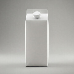 white blank milk carton product packaging mock up