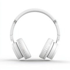 High-quality headphones display white background product photography minimalist style close-up sound experience