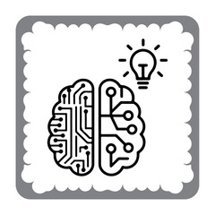 Obraz premium Data-Driven Mind Symbol