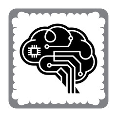 Dual Brain Technology Concept