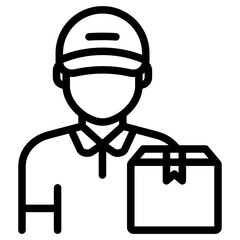 Delivery Man Icon