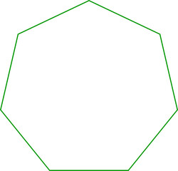 2D heptagon basic shape