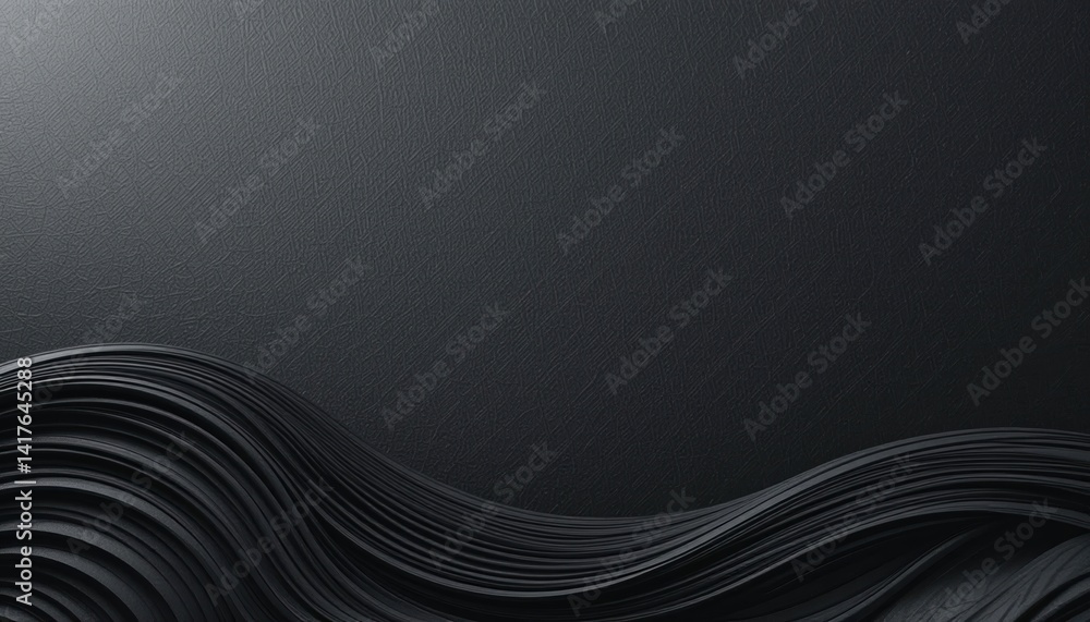 Poster dynamic flowing waves abstract art background digital design minimalist environment high-contrast vi