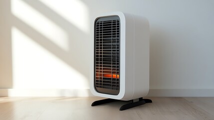 Modern electric heater with room, and warm.