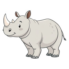 Naklejka premium Rhino png rhinoceros animal png wild rhino png african rhino png endangered species png large mammal png safari animal png wildlife rhino png transparent background image