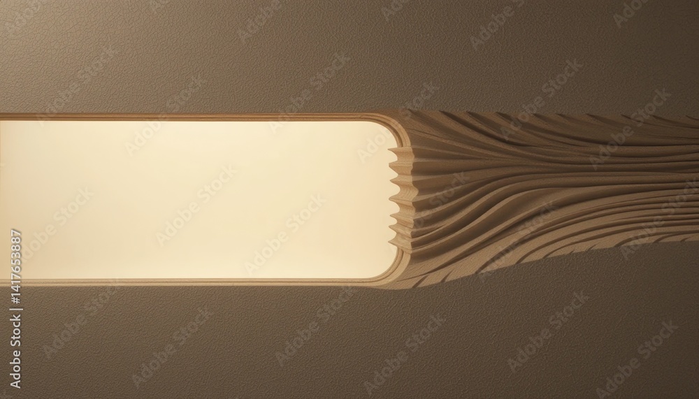 Poster dynamic wood design showcase contemporary workshop visual art minimalist environment close-up view i