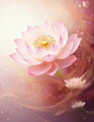 Divinely shining lotus background