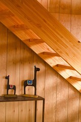 Living room of a modern house in the mountains
