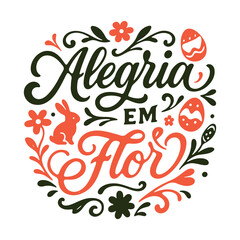 Letras Feliz Páscoa em Português Brasileiro	