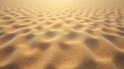 Fototapeta premium Sunlit Sand Ripples with Soft Shadows on Summer Beach