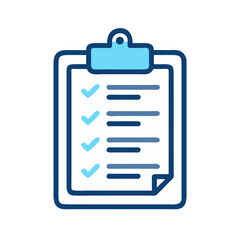 Clipboard with List Icon Representing Reading and Task Organization