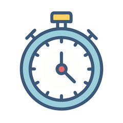 Stopwatch Icon Representing Deadline Tracking and Time Management