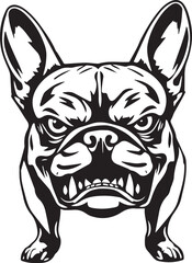 French bulldog. Vector illustration