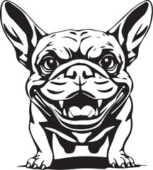 French bulldog. Vector illustration
