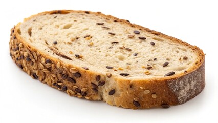 sliced bread isolated on white