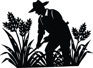 Silhouette of Chef tossing vegetables in pan

