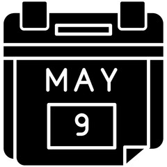 9th May Date Icon