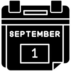1st September Date Icon