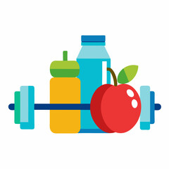 healthy food and fitness