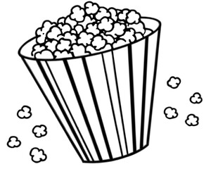 popcorn in a bucket