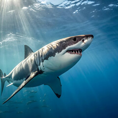 Naklejka premium shark fish