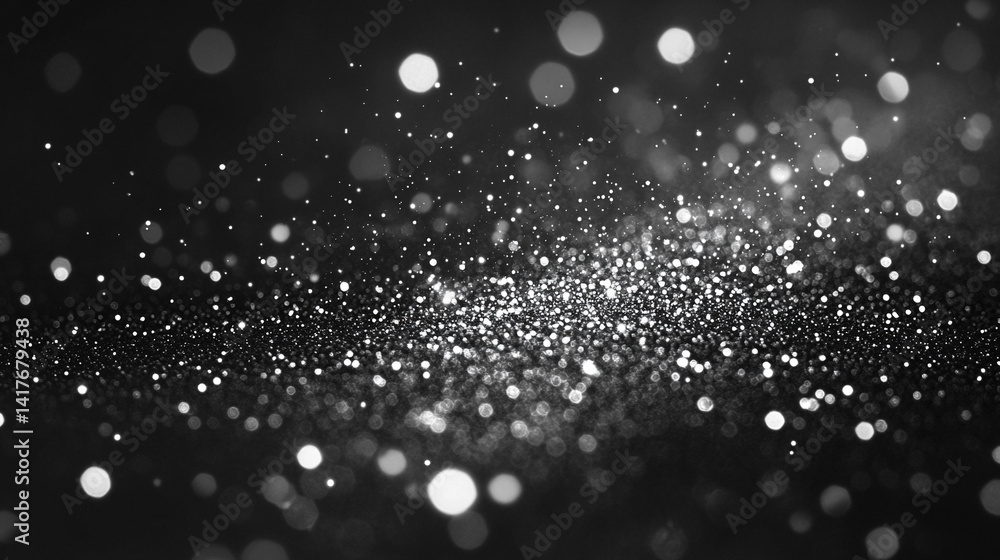 Poster grainy gradient background fading from black to white with soft vignette evokes mystery transition a