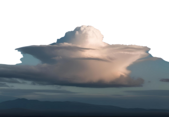 clouds over the mountains