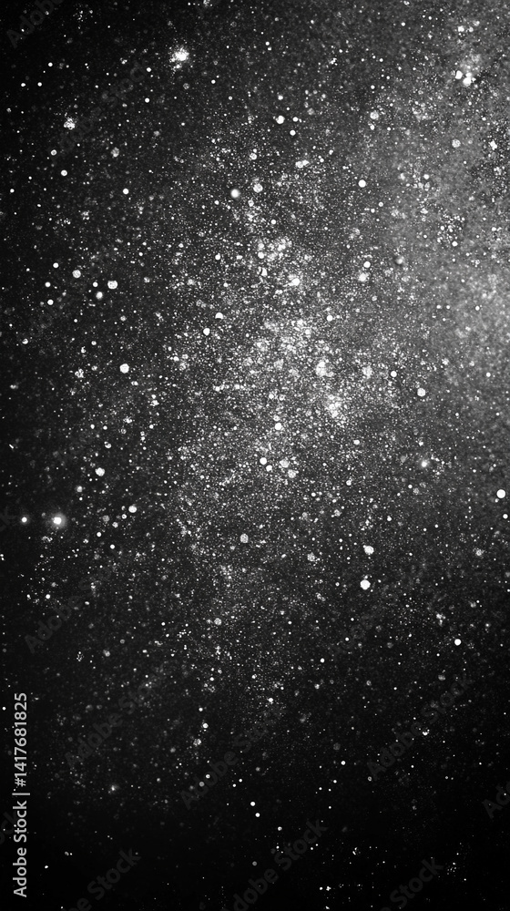 Poster grainy gradient background fading from black to white with soft vignette evokes mystery transition a