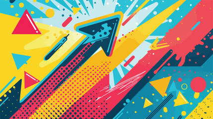 Stylish Pointer Design on Vector Background Illustration