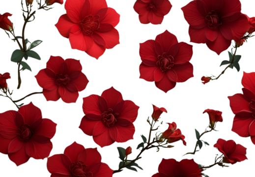 Separate set of red roses - Powered by Adobe