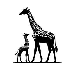 giraffe silhouette