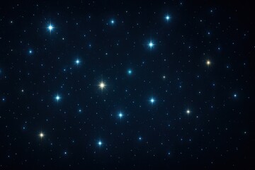 Abstract animation of a starry sky with stars flickering and fading periodically