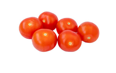 Shot of the cherry tomatoes on the transparent background