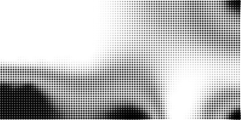 Abstract halftone dotted background. Grain gradient texture background with dots. Noise Stipple pointillism pattern. Sand, grain, grunge stipple effect. Abstract texture, engraved overlay. Vector