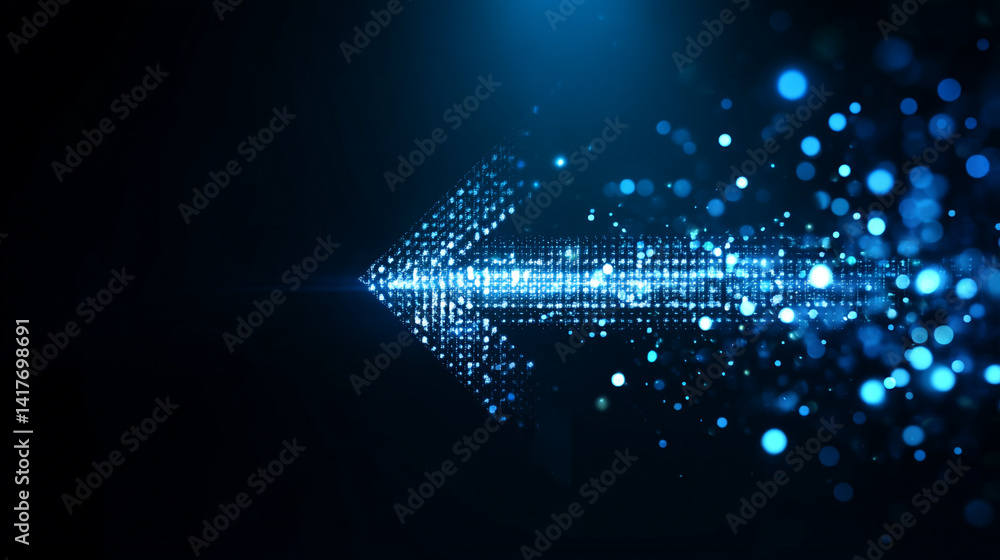 Poster abstract circuit board futuristic technology processing background, technology network background
