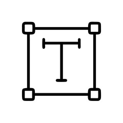 Editable Typography Tool Icon Design