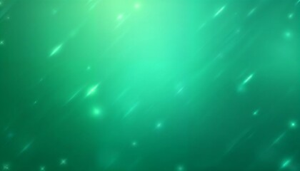 Obraz premium Emerald Green Abstract Background with Streaks of Light and Sparkles