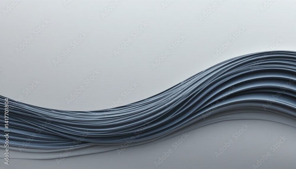 Poster dynamic flowing lines in abstract design modern art gallery digital artwork minimalist environment s