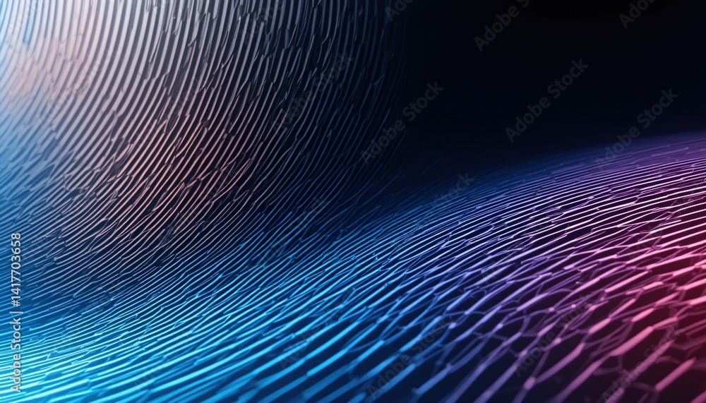 Poster dynamic waves of colorful patterns abstract art digital creation vibrant environment close-up viewpo