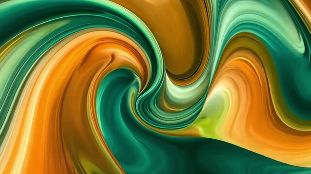 Abstract swirl background wallpaper design with teal and orange color scheme for desktop and mobile