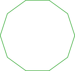 2d decagon basic shape