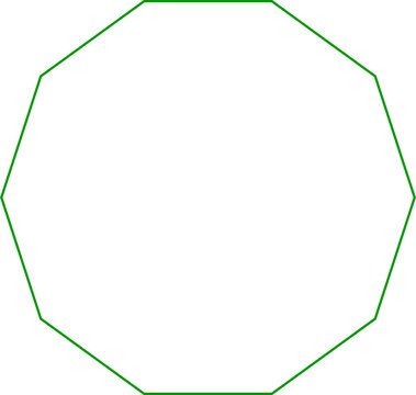 2d decagon basic shape