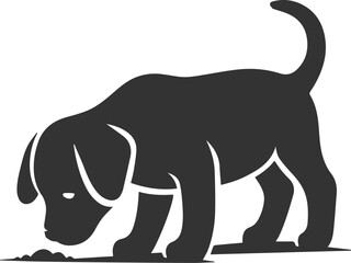 Black dog vector