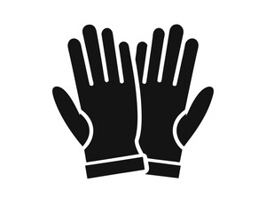 hand with gloves, Work Gloves Icon – Protective Handwear Vector for Construction, Safety Gear, and Labor Equipment