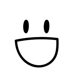 WINKING HAPPY FACE HAND DRAWING EMOTION