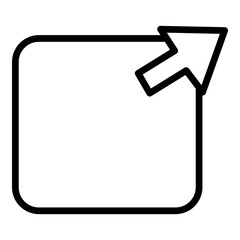 Obraz premium Link Vector Line icon Design