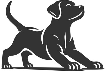 Black dog vector