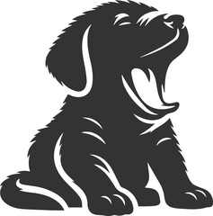 Black dog vector