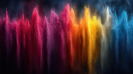 Vibrant colors create a captivating visual feast of artistry and creativity